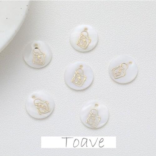 Round Hole Virgin Mary Sealed Oil Shell Pendant diy Handmade Jewelry Material Fitting