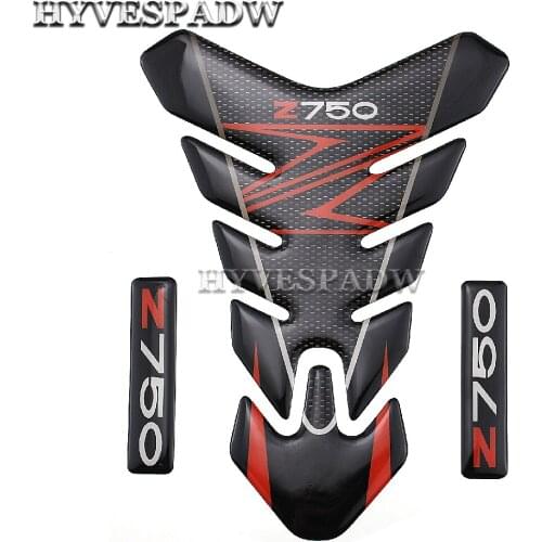 Motorcycle Accessories 3D Sticker Decal Emblem Protection Tank Pad Cas Cap Fit for Kawasaki Z750 Z 750