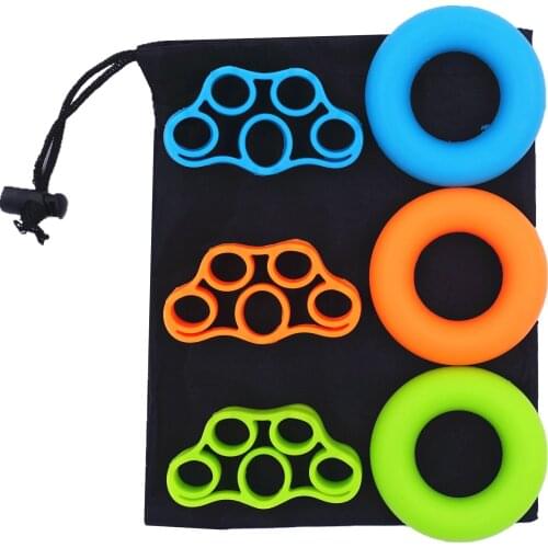 Resistance Bands Hand Grip Set Strengthener Exerciser Kit with Carrying Bag(No Logo) Finger Stretcher Speed Up Rehabilitation