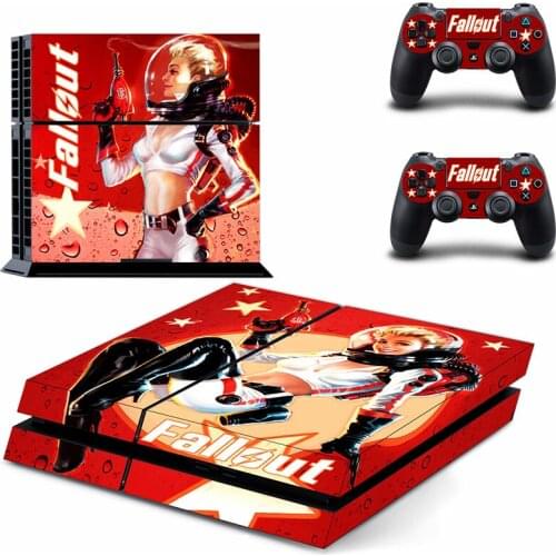 Fallout Style PS4 Skin Sticker for Playstation 4 Console & 2 Controllers Decal Vinyl Protective Skins Style 1