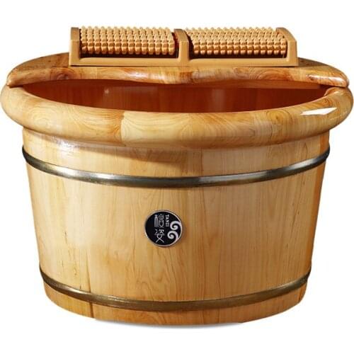 Delicate firm cedar foot bath bucket thickened solid wood detox foot spa machine thicken eco-friendly health artifact