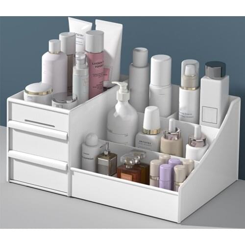 Makeup Organizer for Cosmetic Large Capacity Cosmetic Storage Box Organizer Desktop Jewelry Nail Polish Makeup Drawer Container