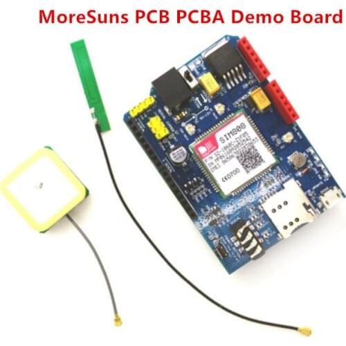Free Ship 10pcs High Quality SIM808 GPRS/GSM+GPS Shield 2 in 1 Shield GSM GPRS GPS Development Board SIM808 Module for Arduino