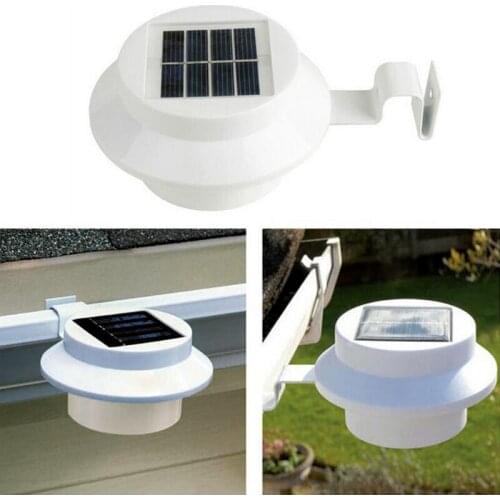 Garden Solar Light Gutter Fence Wall Lamp Outdoor Waterproof Security Led Lights For Gardland Landscape Pathway Decor Lighting