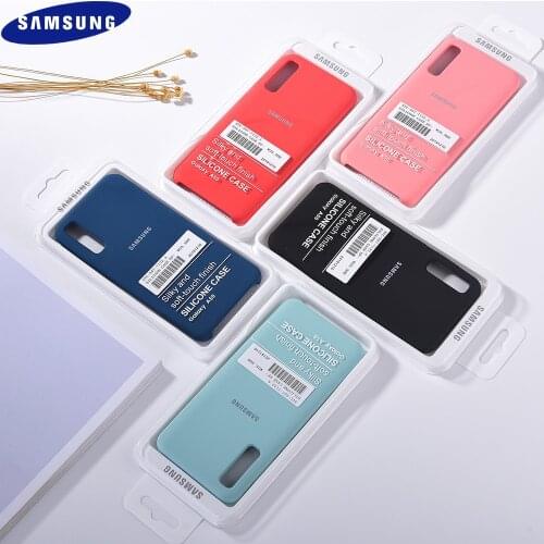 Original Samsung S20 S20 Ultra S20+ Liquid Silicone Phone Case Soft Protect Cover For Galaxy A50 A50S A30S A505 Silky Skin Shell