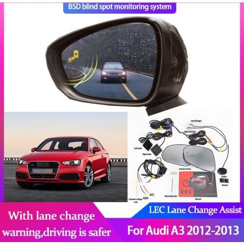 Car Blind Spot Monitoring BSD BSA BSM Radar Detection System Microwave Sensor for Audi A3 2012-2013 Assistant Driving Security
