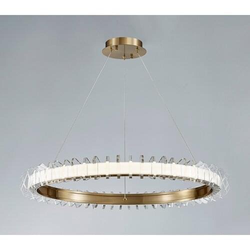 Modern minimalist atmosphere restaurant bedroom luxury designer creative personality living room hotel ring acrylic chandelier