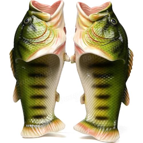 Creative Fish Style Beach Shoes Simulation Slippers for Women and Men arch suport insoles women crampones