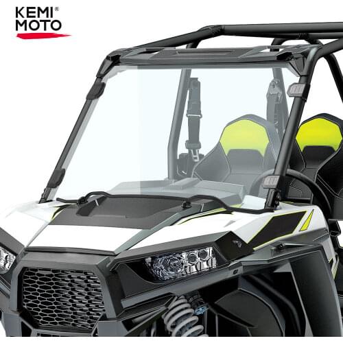 Full Windshield Windscreen UTV 1/4 Thick Shock Resistance for Polaris RZR 1000 XP 4 1000 2014-2018 2015 2016 2017