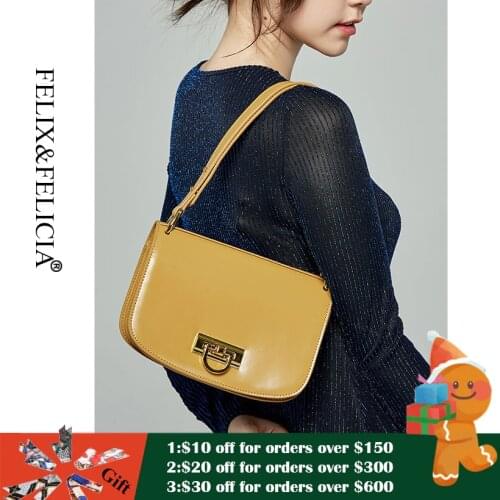 FELIX&FELICIA Factory Vintage Women HandBags Designers Luxury Women Shoulder Female Top-Handle Bags Fashion Brand Crossbody Bag