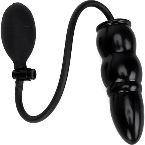 High Quality Inflatable Anal Plug Expansion Butt Plug with Pump Anal Dilator Massager Adult Products Silicone Sex Toys for Men