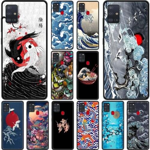 Japanese Style Art Japan Soft Case For Samsung A51 A71 5G A50 A70 A41 A40 A31 A30 A21s A20e A20s A12 A11 A10 Phone Cover Coque