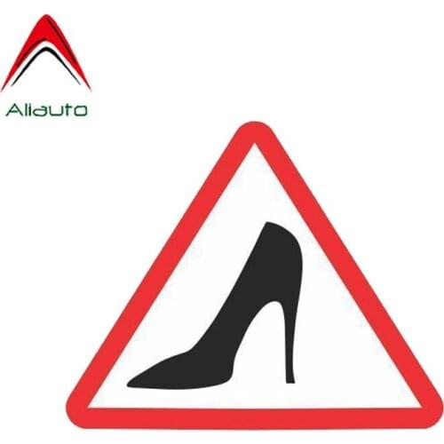 Aliauto Caution Lady Driver Funny Women Girl Windows Car Sticker Decal PVC for Volkswagen Renault Opel Seat Vw Nissan,15cm*12cm