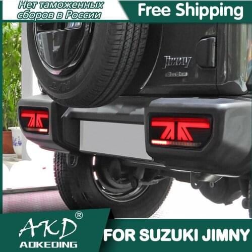 For Car Suzuki Jimny Tail Lamp 2018-2020 Led Fog Lights DRL Day Running Light Tuning Car Accessories Jimny Tail Lights