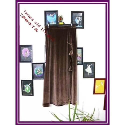 Bellydance Costume Tribal Fusion velvet skirt with Open Slit SRA22