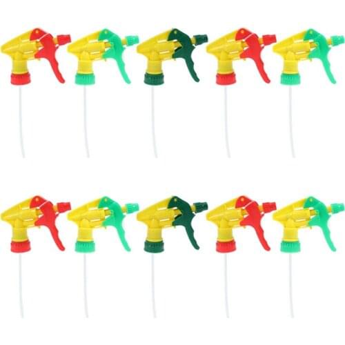 10Pcs Trigger Sprayer Heavy Duty Chemical Resistant Spray Bottle Nozzles Head