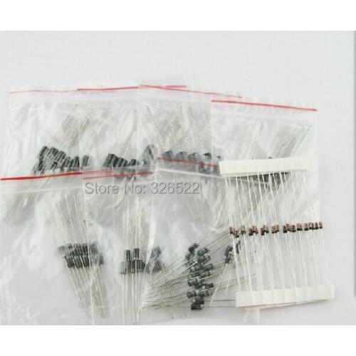 1N4148 1N4007 1N5819 1N5399 1N5408 1N5822 FR107 FR207,8values=100pcs,Electronic Components Package,Diode Assorted Kit