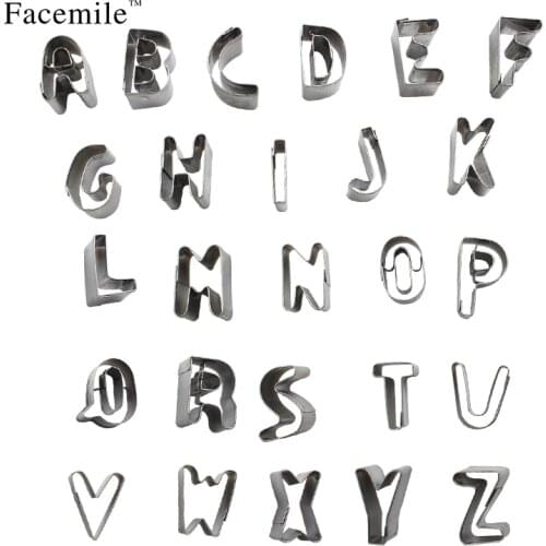 Alphabet Number Letter Cake Mold Decorating Cutter Tool Set Biscuit Fondant Sugarcraft Cookie Stamp Impress Embosser 03086 Gift