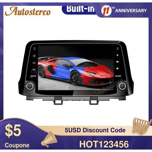 For Hyundai KONA 2017 2018 2019 2020 Android 10.0 128+4GB Car Stereo Multimedia Player Radio Tape Recorder Head Unit DVD Player