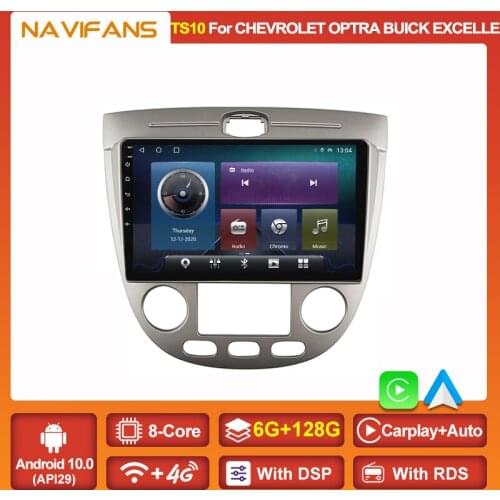 IPS DSP Carplay 6G+128G Android 1 Car Radio Multimedia Player For CHEVROLET OPTRA BUICK EXCELLE HRV 2003-2008 Video Recorder GPS