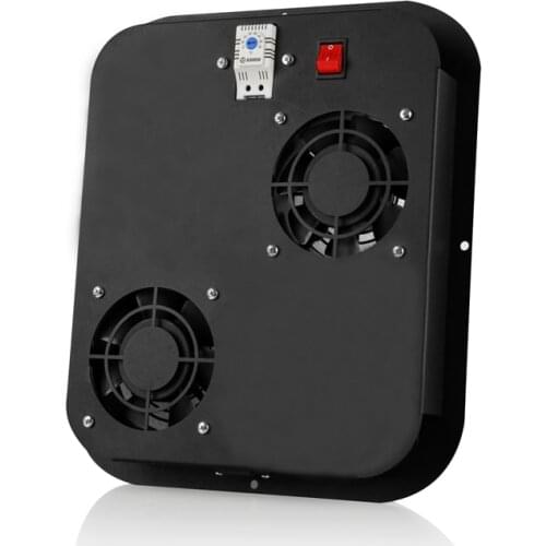 Free Standing 2 Fan Module Analog Thermostat On / Off Switch