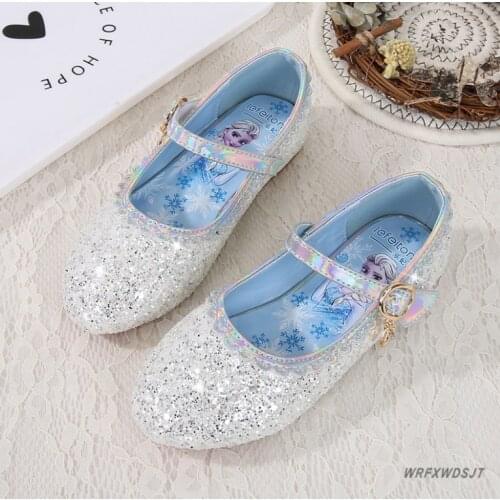 Disney Frozen Baby Girls Shoes Ballet Flat Shoes Casual Glitter Wedding Party Princess Dress Shoes for Girls Elsa Sandals