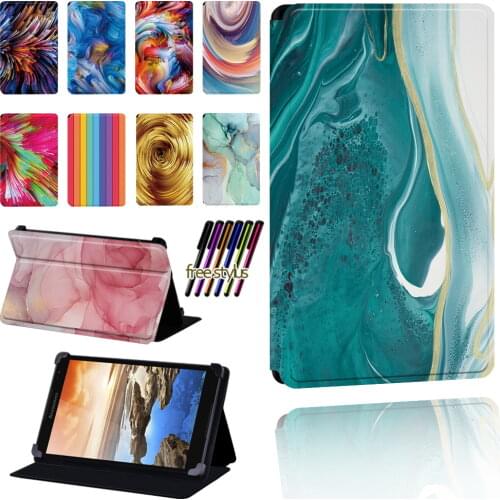 Pu Leather Case for Lenovo Tab 7"/8"/10" Thinkpad Tablet Drop Resistance Scratch Resistant Lightweight Capa Tablet Para + Stylus