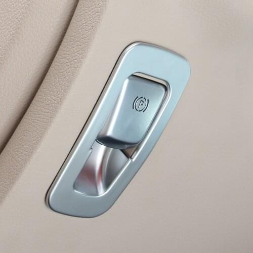 For Mercedes Benz C Class W205 E Class W213 GLC X253 Accessories Car P File Electronic Handbrake Sequins Decoration Sticker Trim
