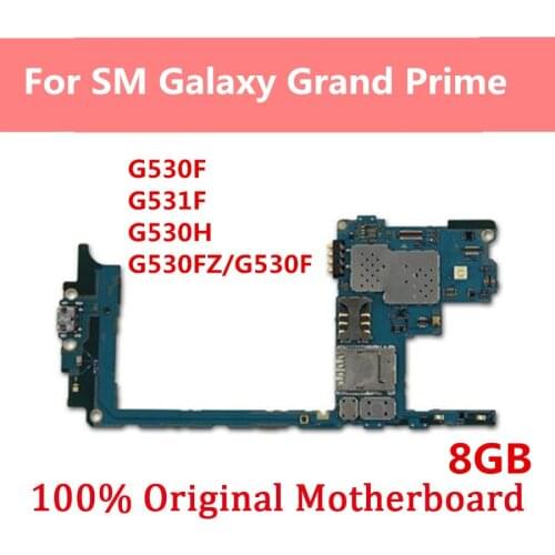 Motherboard For Samsung Galaxy Grand Prime G530H G530F G531F G530FZ 8GB Mainbosard With Android System Logic Board Good Working