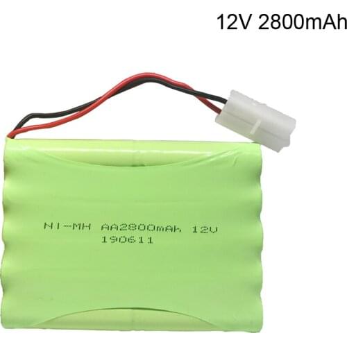 12v 2800mah NI-MH Battery 12V RC battery for Electric remote control toys large capacity battery car ship robot free shipping H