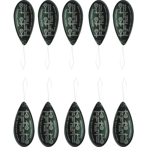10pcs Needles Threader Bow Wire Sewing Threaders Stitch Insertion Sew Machine Crafts