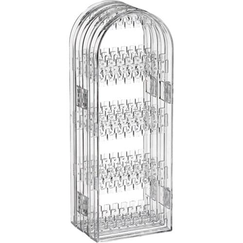 Clear Jewelry Storage Box Acrylic Foldable Necklace Stand Transparent Jewelry Display Stand Ring Stand Earrings