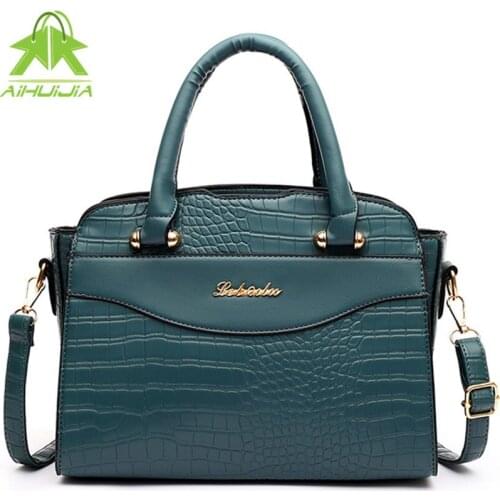 Luxury Designer Leather Crossbody Bags for Women Fashion Crocodile Pattern Ladies Shoulder Bag New High Quality Womens Handbags