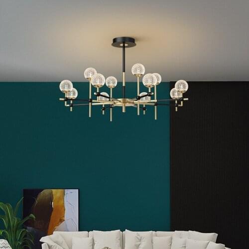 Nordic Crystal Led Ceiling chandelier Modern Light Luxury Living Room Bedroom Dining Indoor Lighting Home Decoration Llamps