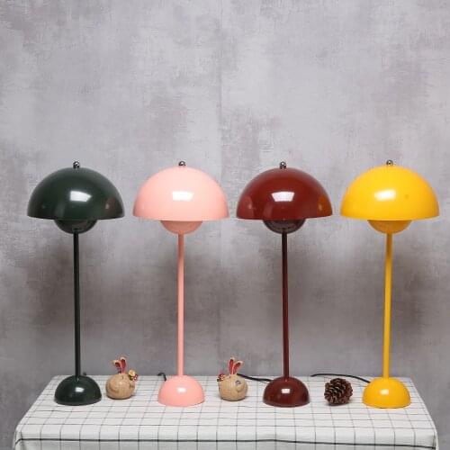 Modern Table Lamp Verner Panton Flowerpot Lacquered Table light E27 Reading Desk Light Bedroom for home decor Lighting Luminaire