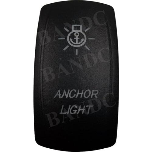 Cover Cap Only! ANCHOR LIGHTS Pattern Laser Etched Rocker Switch Cap for Car Boat Dashboard, Auto Accessories