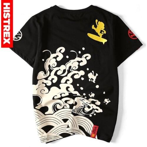 Funny Casual Men T Shirts Tshirt Chinese Japanese Style T-shirts For Man Male 4XL 3XL Fashion Brand Clothing T-shirt #HI9RH