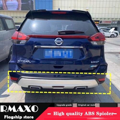 For Nissan X-TRAIL Body kit spoiler 2017-2019 For X-TRAIL ABS Rear lip rear spoiler front Bumper Diffuser Bumpers Protector