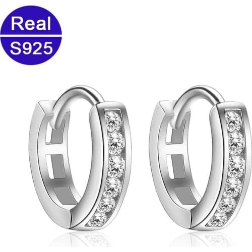 Red Trees Brand Womens Fine Jewelry Fashion Simple Small 925 Sterling Silver Hoop Earrings Whelesale Dropshipping