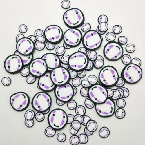100g Cartoon Faceless Man Slice Polymer Clay Sprinkles for Slimes Filling Accessories DIY Crafts Making Nail Art Decoration