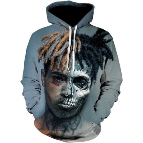 2021 Rapper XXX Tentacion Hoodies sweatshirts 3D Hip Hop Singer xxxtentacion Uniform mens hoodie Hip Hop sweatshirt Men clothing