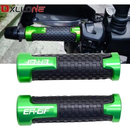 22mm Universal Motorcycle Component Handle Bar grips Non-Slip Rubber Hand Bar Grips For KAWASAKI ER6F E R 6F E R 6 F 2006-2018