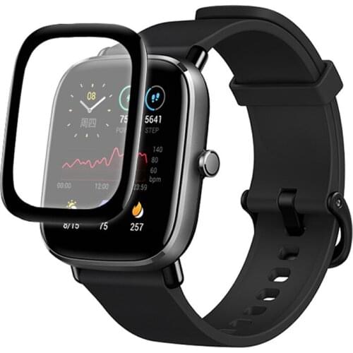3D Curved Edge Protective Film for Xiaomi Huami Amazfit GTS 2 Mini Full Coverage Screen Protector for Amazfit GTS 2 Mini Film