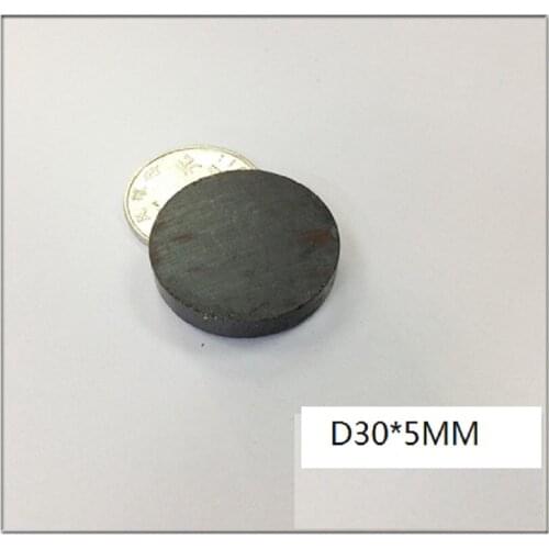 5PCS/LOT Disc Magnet 30*5 mm Ferrite Black Round Speaker Y30 Magnet 30x5 mm mgnet 30mm x 5mm