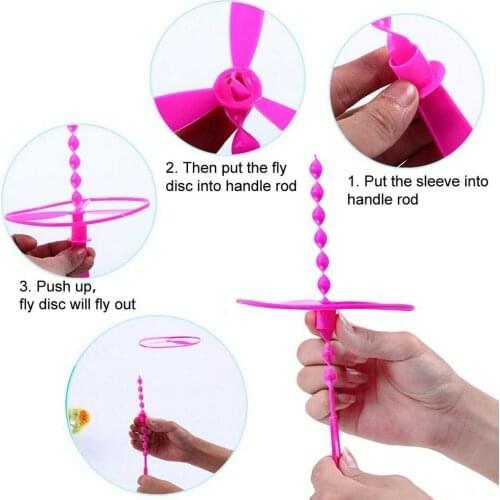 6 Set New Flying Helicopter Disc Flier Flyer Boys Girls Beach Garden Play set Birthday Party Favor Pinata Bag Toys Summer Game