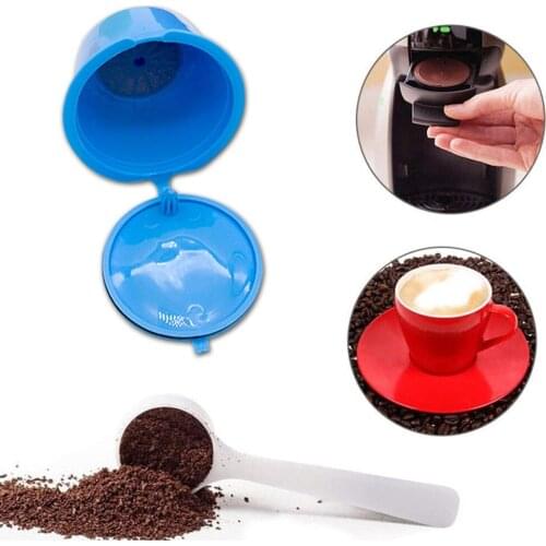 6pcs Refillable Reusable Coffee Capsules Filters Baskets for Nescafe Dolce Gusto Coffee Filter Cup Holder Pod Kitchen Tool