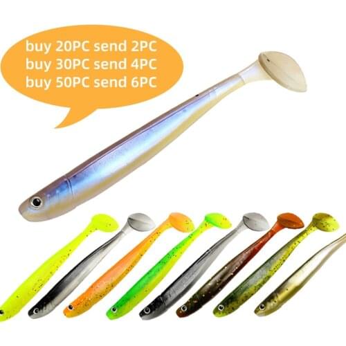 New Fishing Lure Soft Swimbait Shad 105mm 4.7g Artificial Fishing Bait Jig Worm BaitSilicone Bass Minnow Lure Pasca