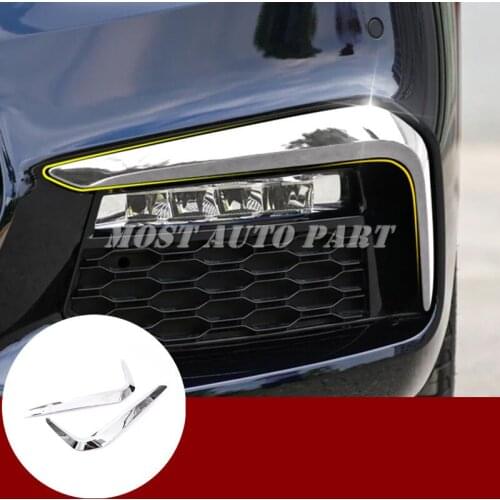 ABS Chrome Front Bumper Fog Light Cover Trim 2pcs For BMW 5 Series G30 2017-2020 Car accesories interior Car decoration