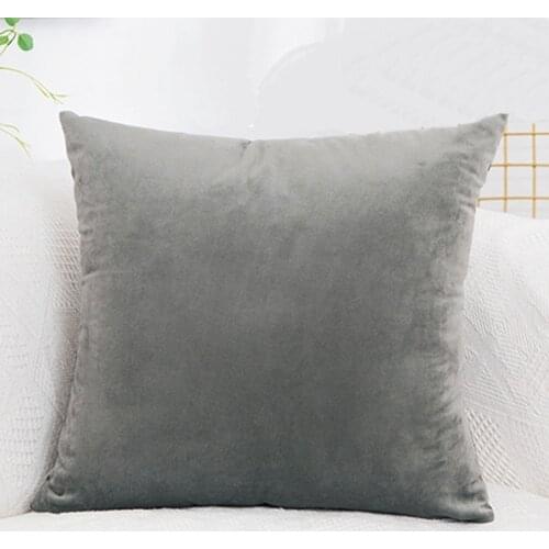 Velvet Cushion Cover Solid Color Pillow Cover Pillowcase Blue Khaki Pink White Black Home Decorative Sofa Throw Pillows Cover