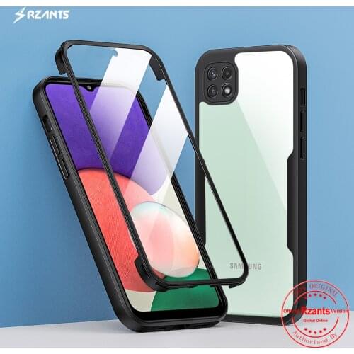 Rzants For Samsung Galaxy A22 5G 4G Case [360 Bettle] Full Protection Cover Soft Transparent Shockproof Phone Casing